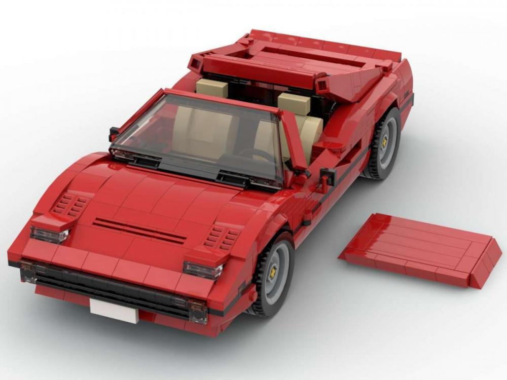 Bluebrixx 102789 - Classic Red Italien Sports Car