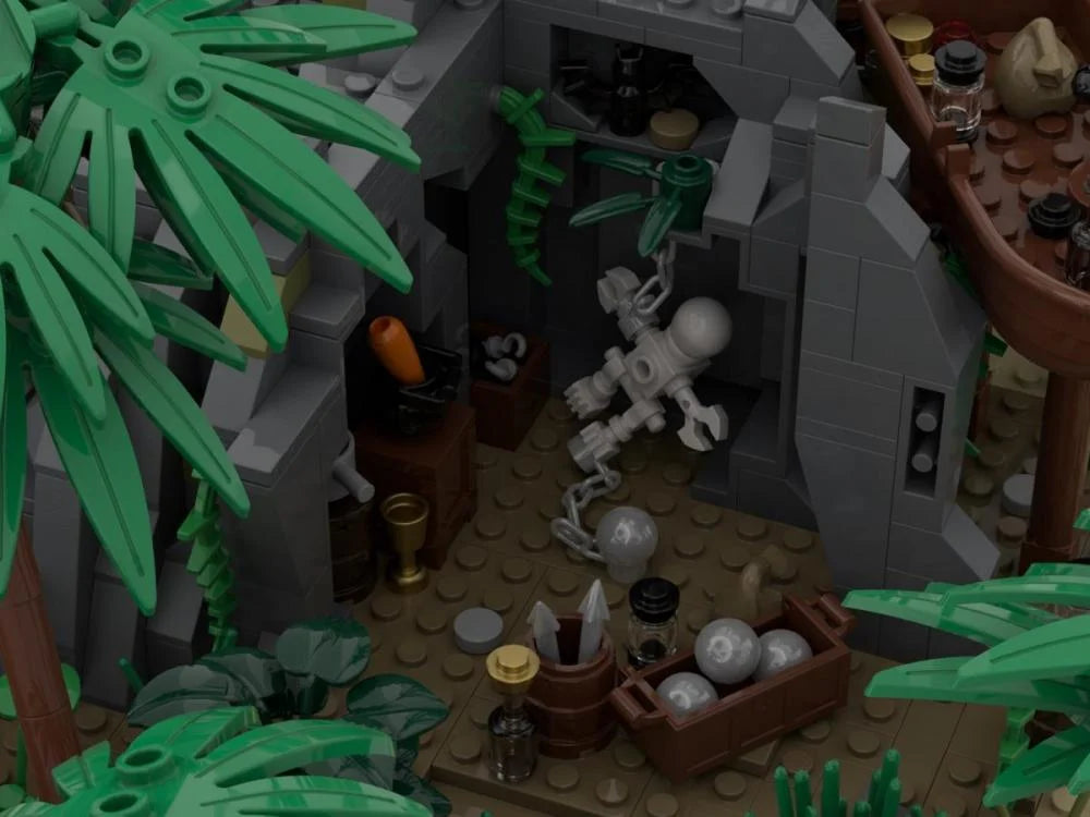 Bluebrixx 107096 - Big Pirate Island