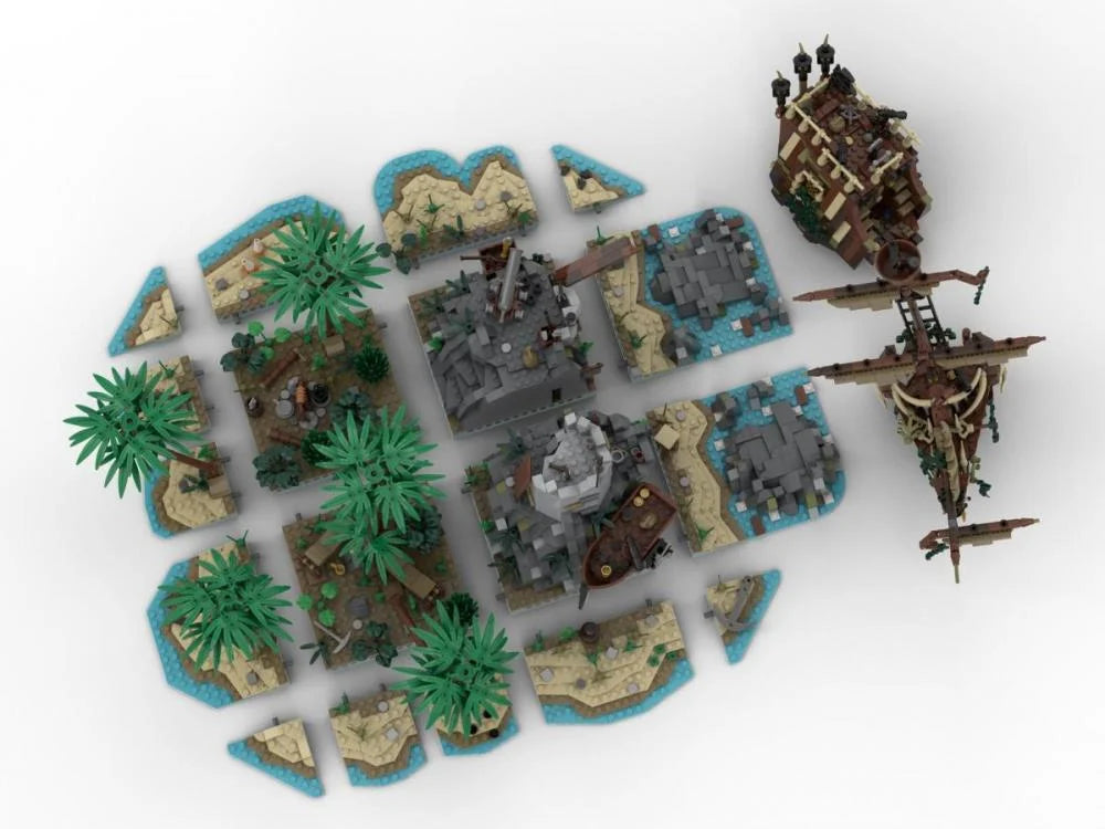 Bluebrixx 107096 - Big Pirate Island