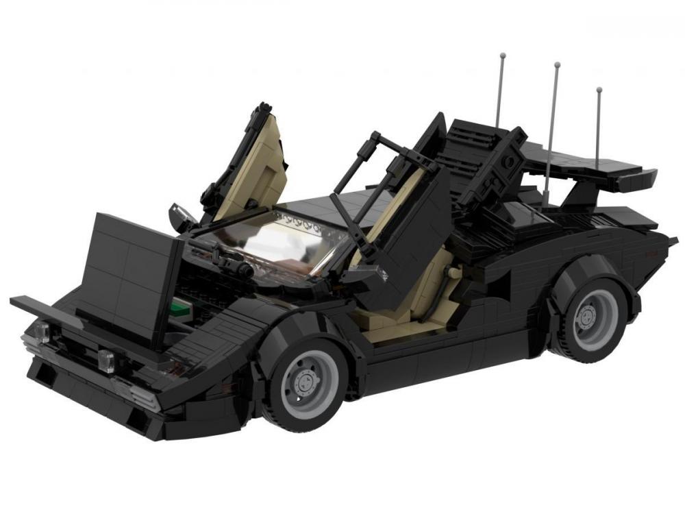 Bluebrixx 107549 - Black Highway Racing Car