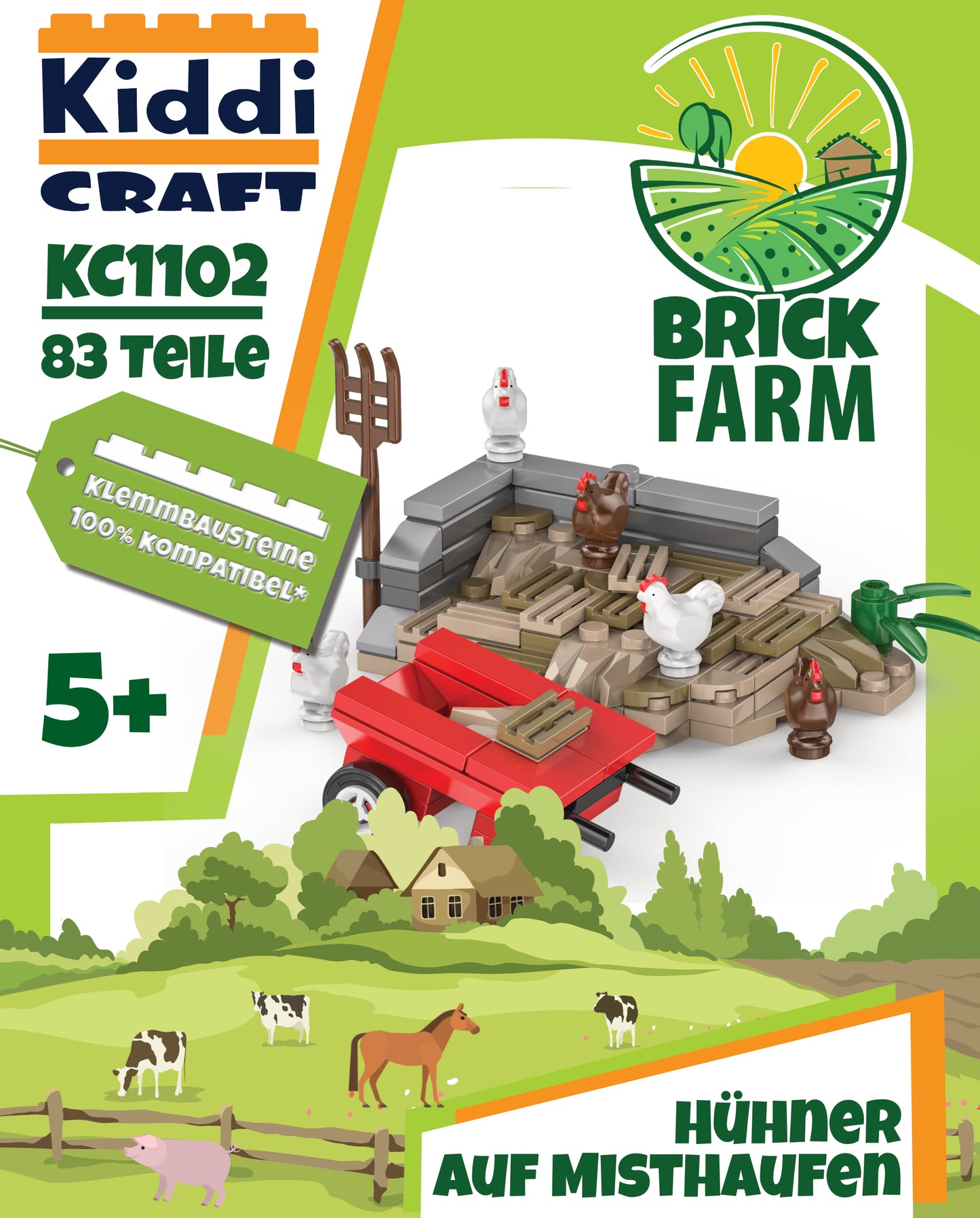 Kiddicraft KC1102 - Chickens on the manure heap