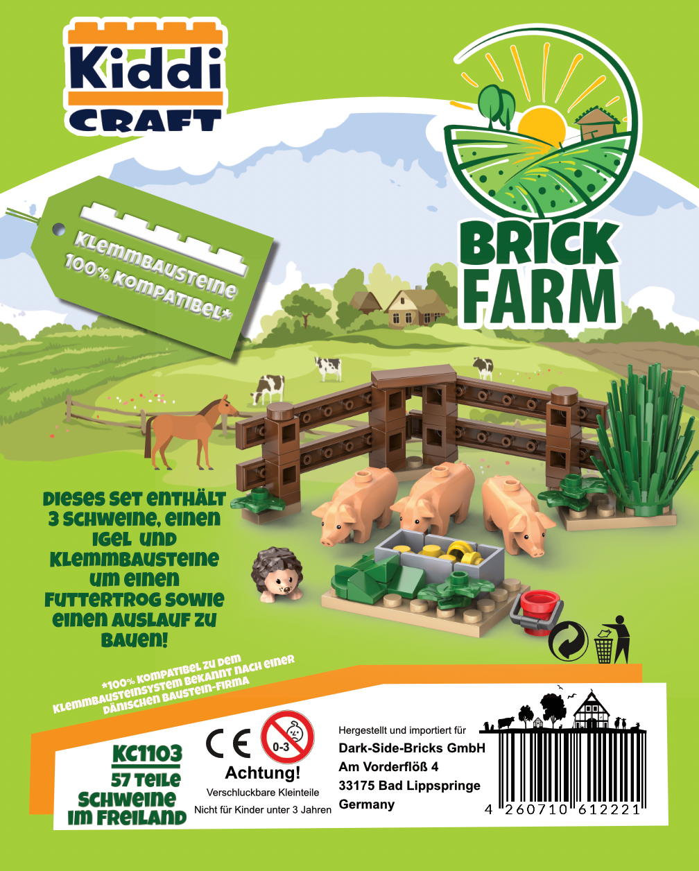Kiddicraft KC1103 - Pigs in the free range