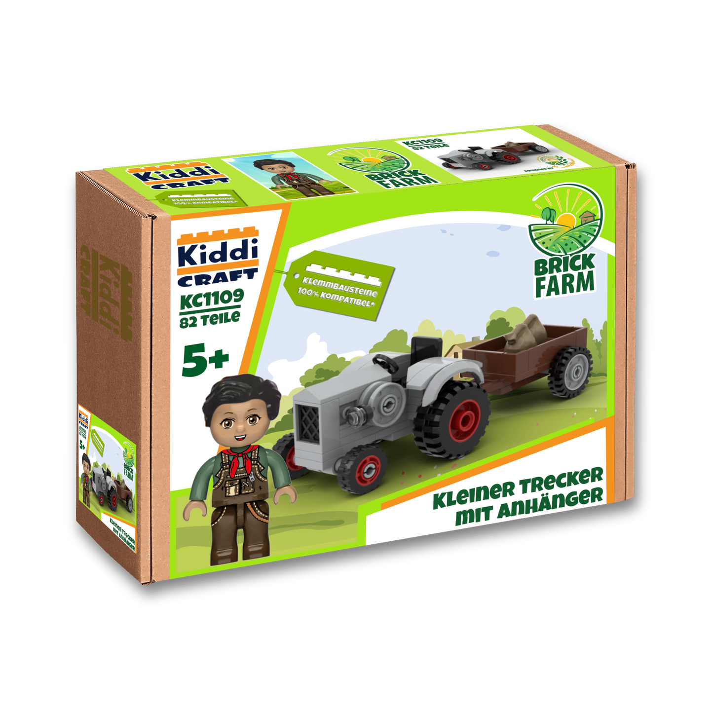 Kiddicraft KC1109 - Small tractor with trailer