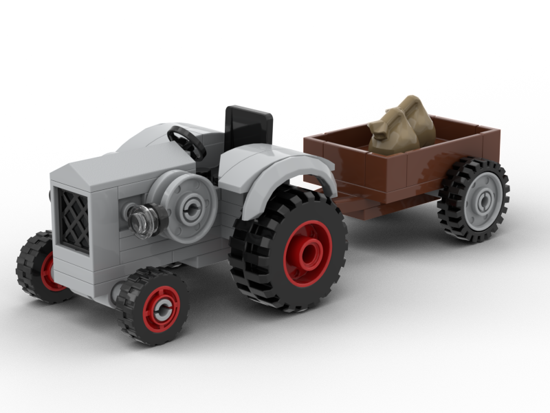 Kiddicraft KC1109 - Small tractor with trailer