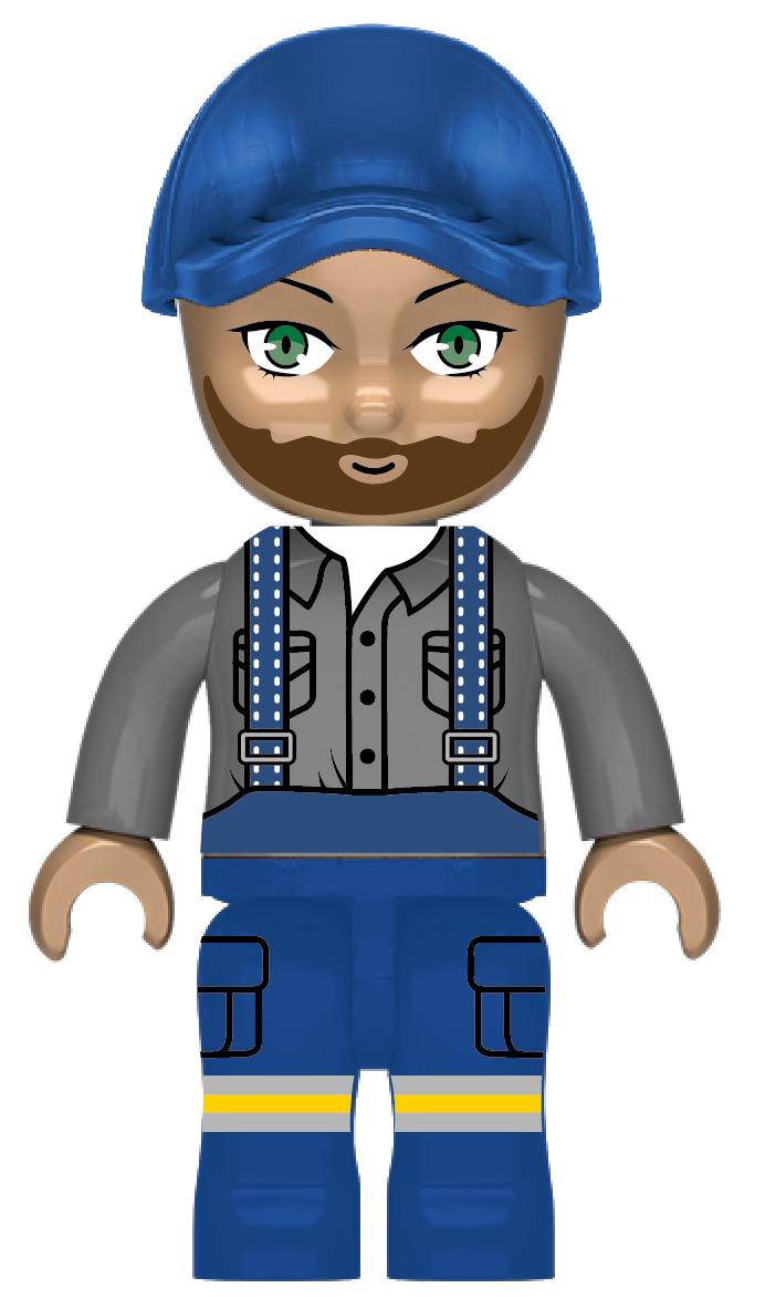 Kiddicraft KC1110 - Large tractor with trailer