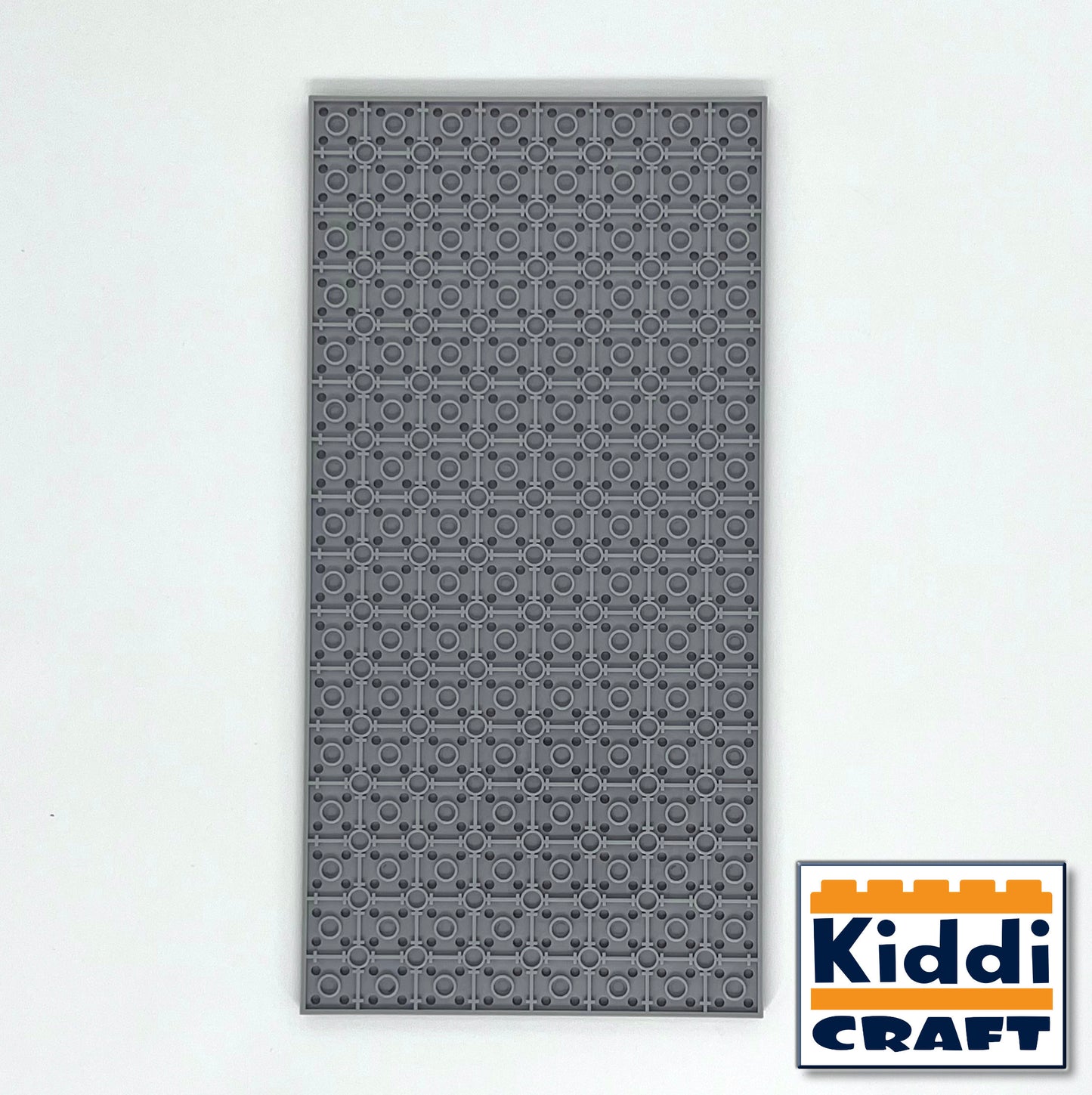 Kiddicraft KC16LGSA - Stackable baseplate 16 x 32 studs (12.7 x 25.5cm) Light Gray