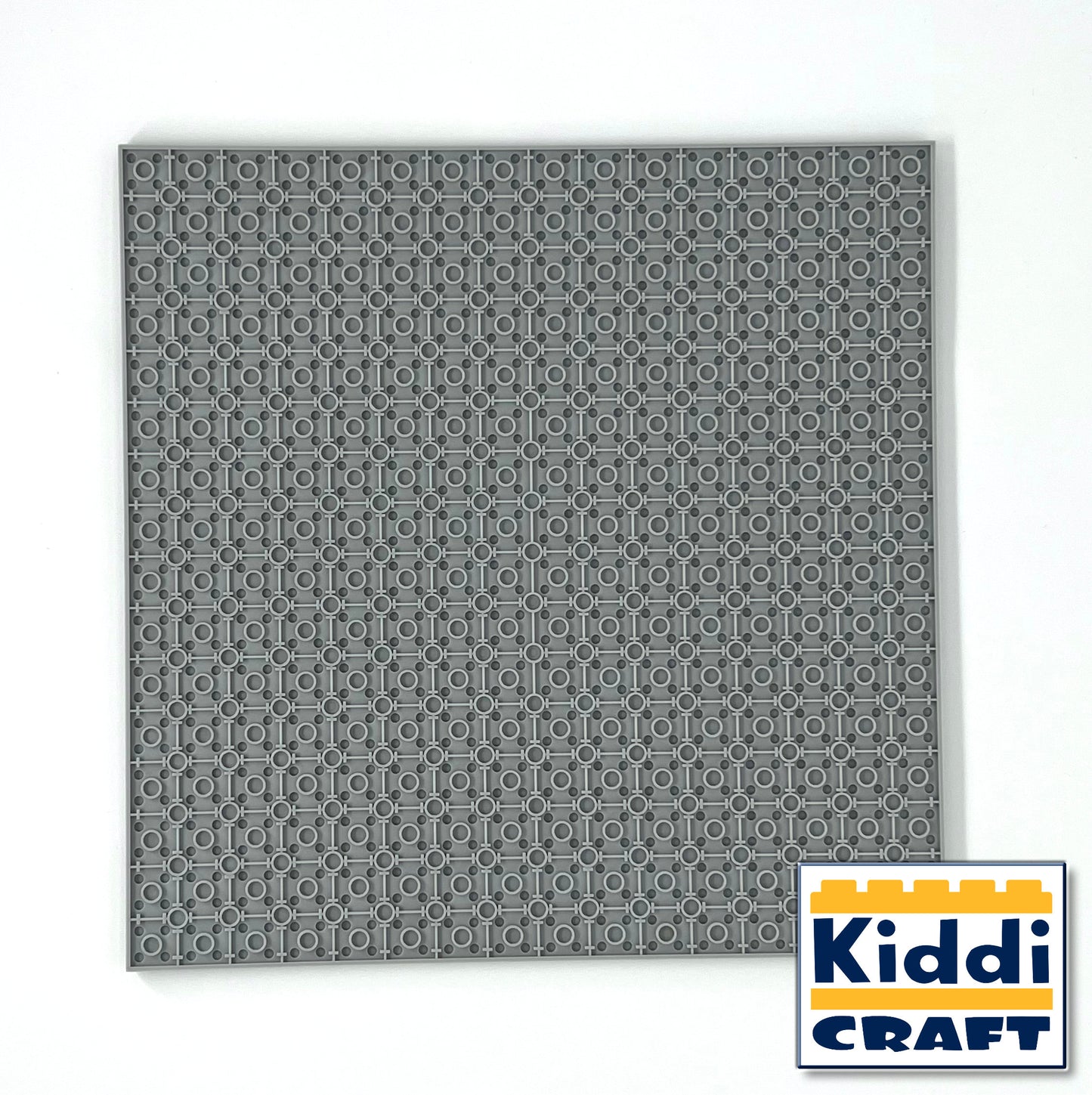 Kiddicraft KC32LGSA - Stackable baseplate 32 x 32 studs (25.5 x 25.5cm) Light Gray