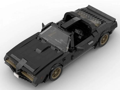 Bluebrixx 102728 - 1977 Black Sports-Car