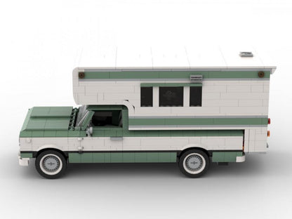Bluebrixx 103764 - US Pickup Truck with Camper