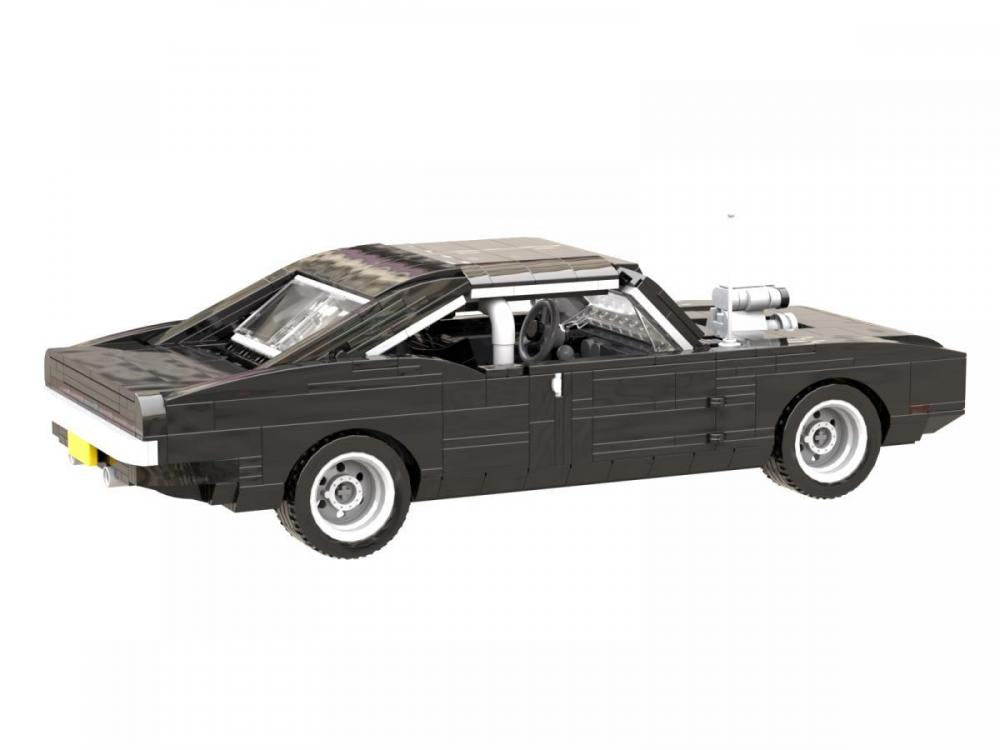 Bluebrixx 105033 - 1970 Black Muscle-Car