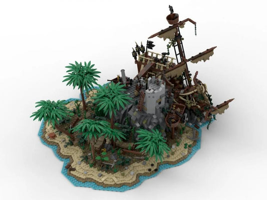 Bluebrixx 107096 - Big Pirate Island