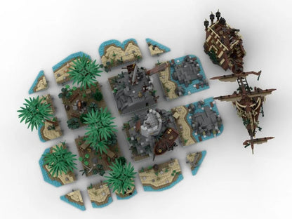 Bluebrixx 107096 - Big Pirate Island