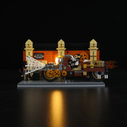 Lumibricks F9067 - Steampunk Motorcycle Pursuit