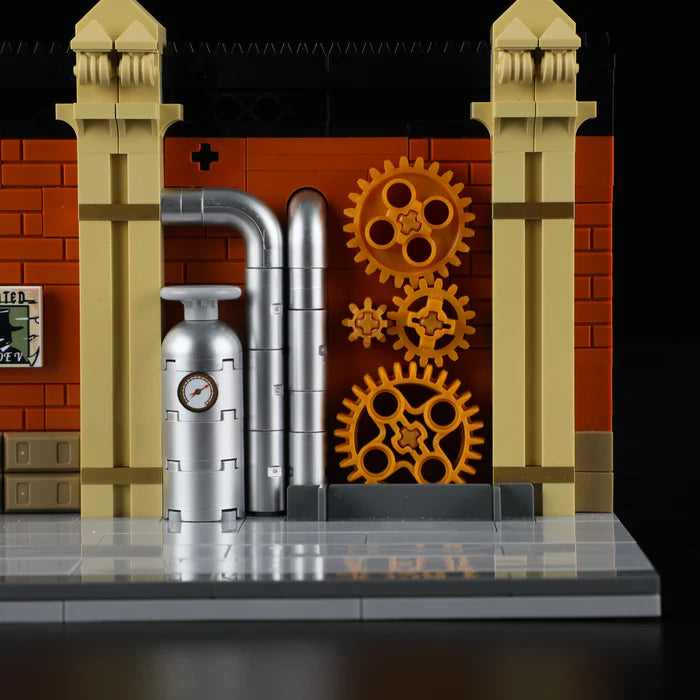 Lumibricks F9067 - Steampunk Motorcycle Pursuit