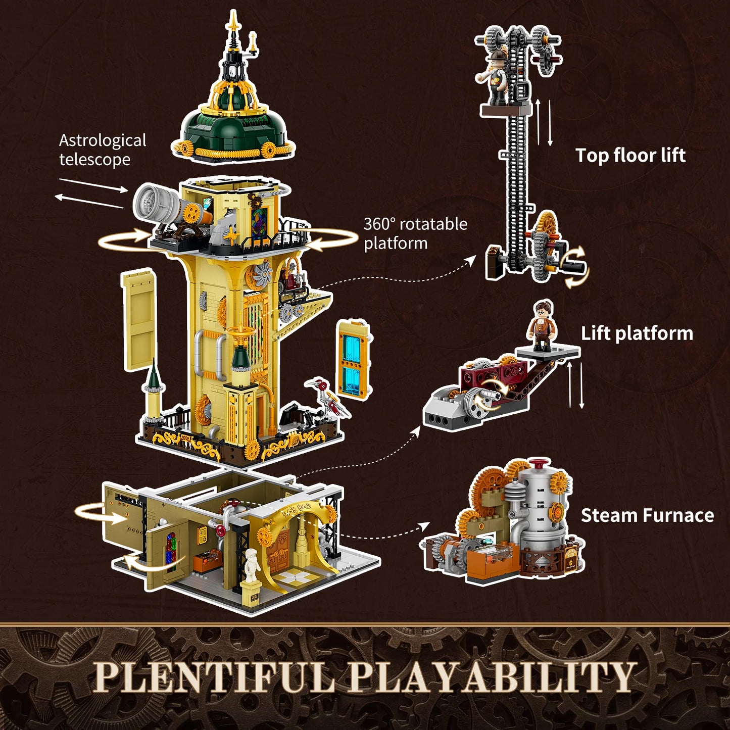 Lumibricks F9070 - Steampunk The Watch Tower