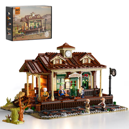 Lumibricks F9039 - Wild West Train Station