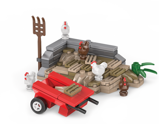 Kiddicraft KC1102 - Chickens on the manure heap