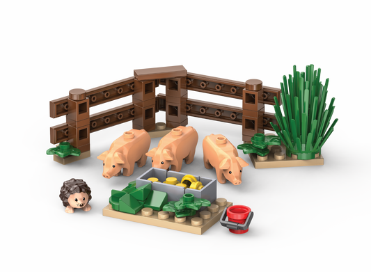 Kiddicraft KC1103 - Pigs in the free range