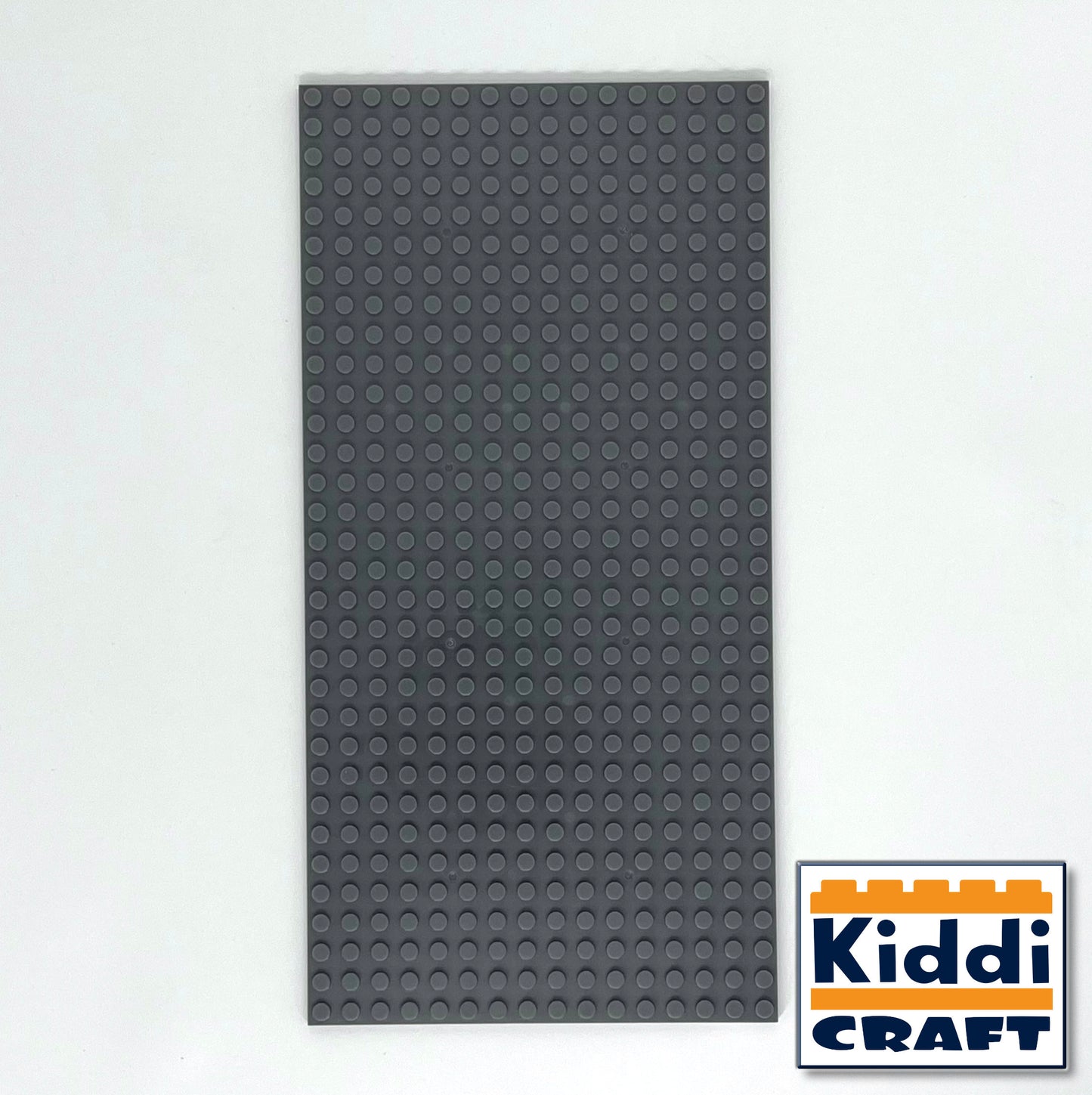 Kiddicraft KC16DGSA - Stackable baseplate 16 x 32 studs (12.7 x 25.5cm) Dark Gray