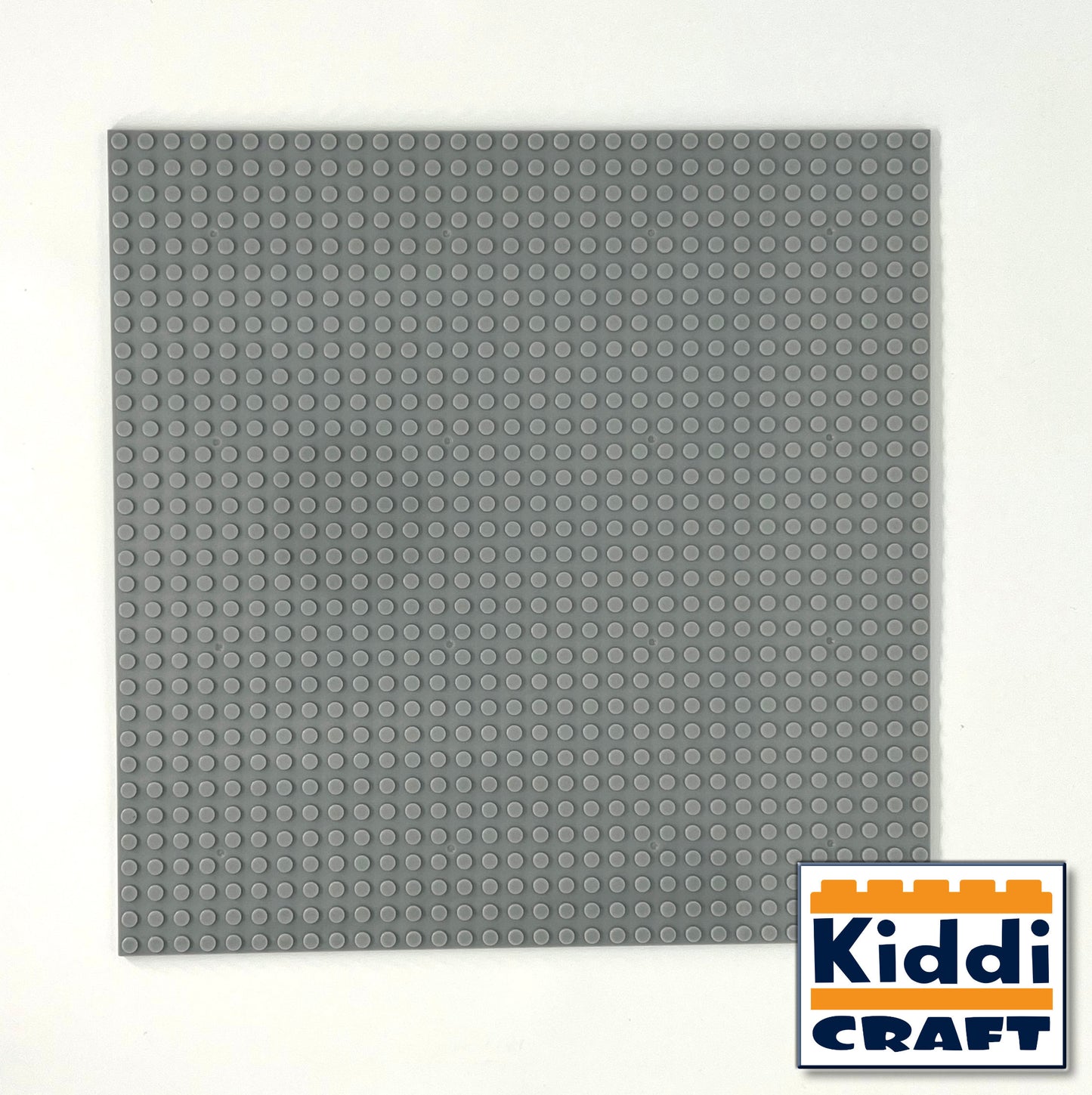 Kiddicraft KC32LGSA - Stackable baseplate 32 x 32 studs (25.5 x 25.5cm) Light Gray