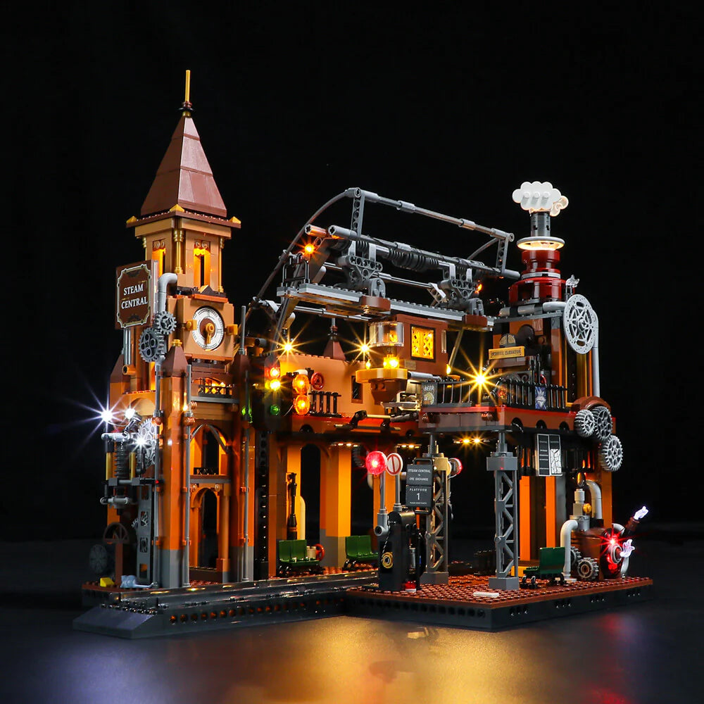 Lumibricks F9007 - Steampunk Train Station
